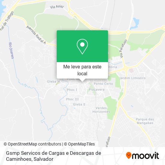 Gsmp Servicos de Cargas e Descargas de Caminhoes mapa