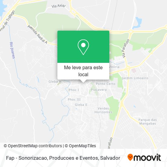 Fap - Sonorizacao, Producoes e Eventos mapa