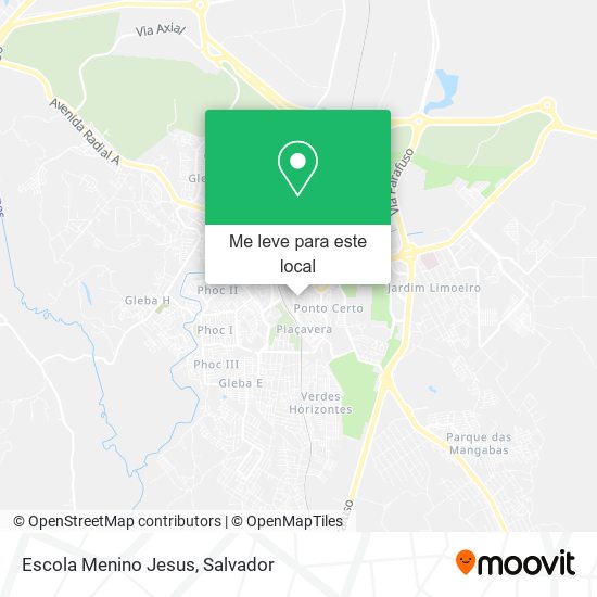 Escola Menino Jesus mapa