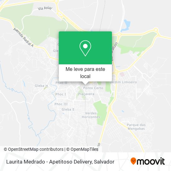 Laurita Medrado - Apetitoso Delivery mapa