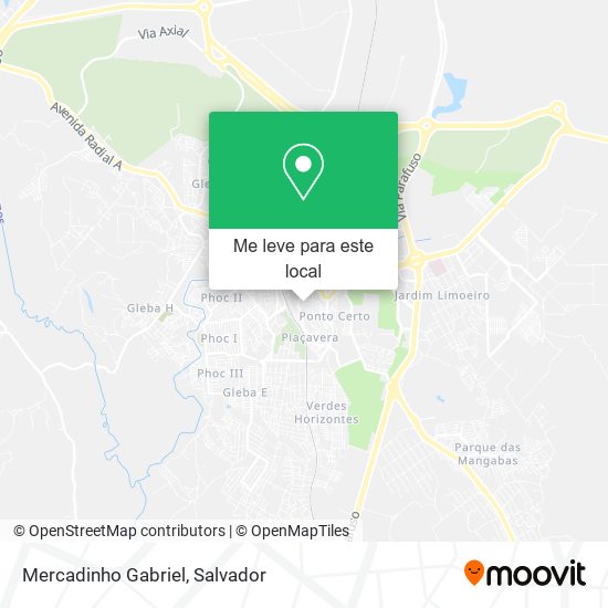 Mercadinho Gabriel mapa