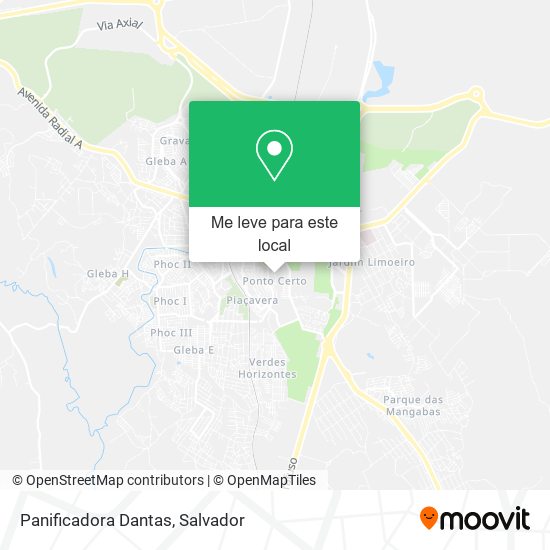 Panificadora Dantas mapa