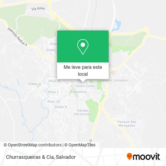 Churrasqueiras & Cia mapa