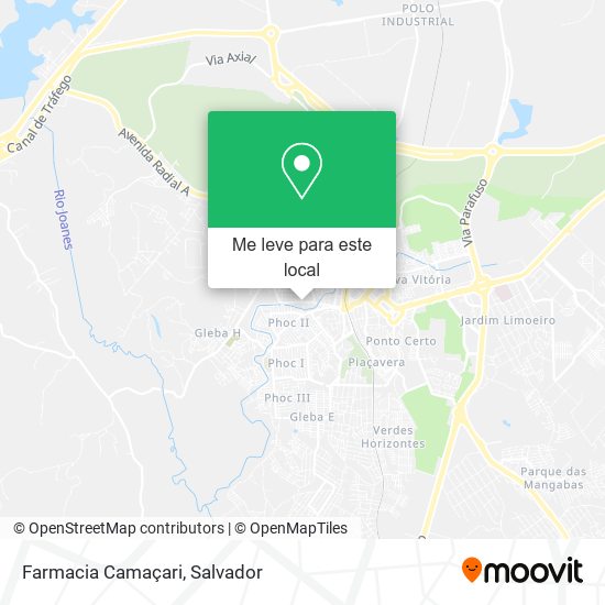 Farmacia Camaçari mapa