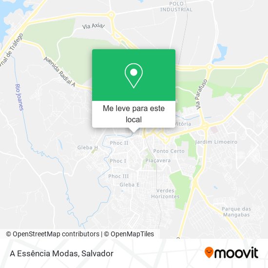 A Essência Modas mapa