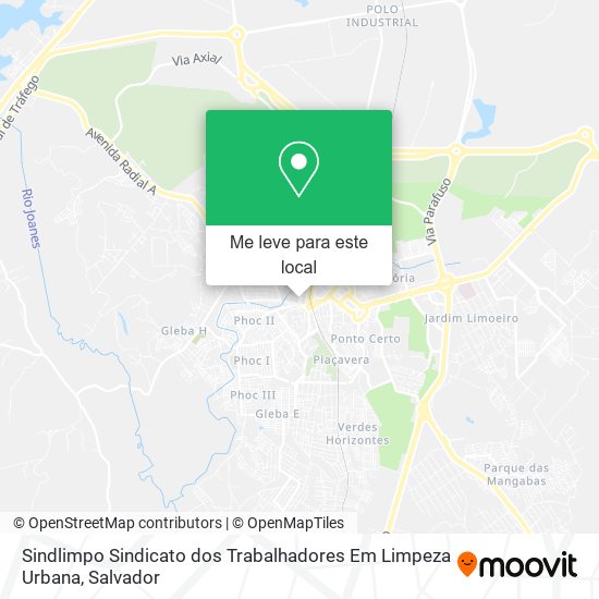 Sindlimpo Sindicato dos Trabalhadores Em Limpeza Urbana mapa