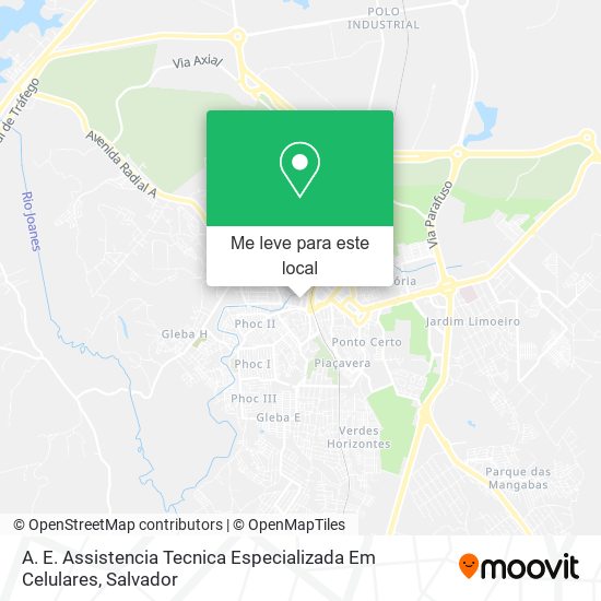 A. E. Assistencia Tecnica Especializada Em Celulares mapa