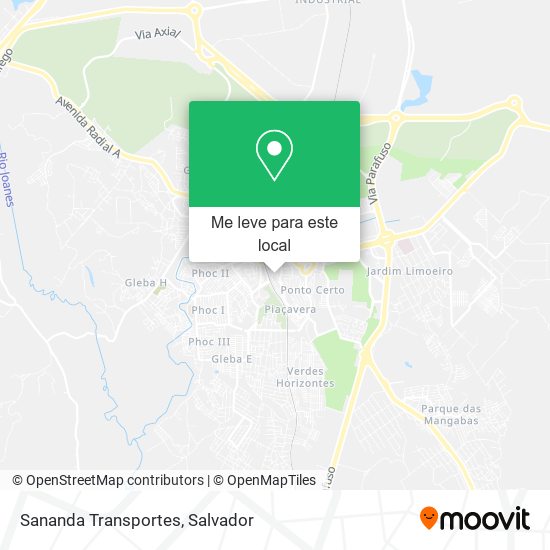 Sananda Transportes mapa