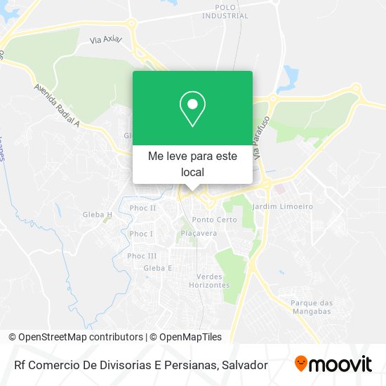 Rf Comercio De Divisorias E Persianas mapa