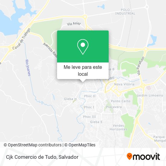 Cjk Comercio de Tudo mapa