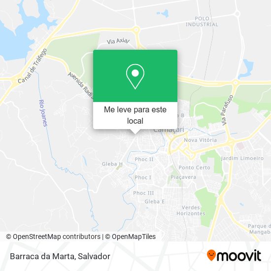 Barraca da Marta mapa