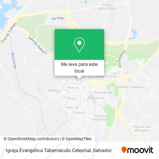 Igreja Evangélica Tabernáculo Celestial mapa