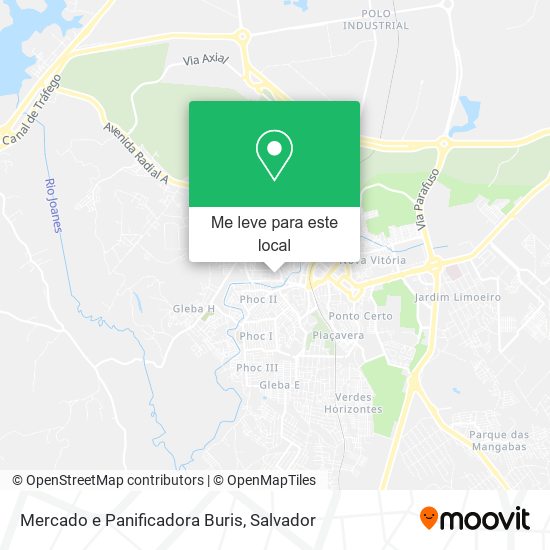 Mercado e Panificadora Buris mapa