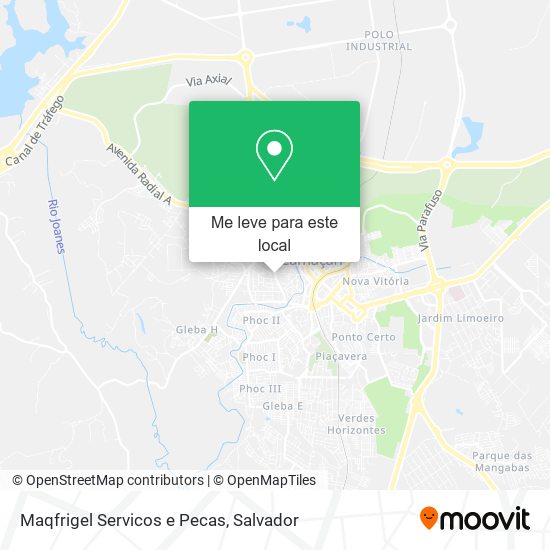 Maqfrigel Servicos e Pecas mapa