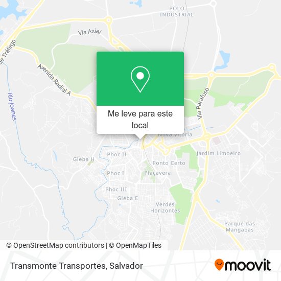 Transmonte Transportes mapa