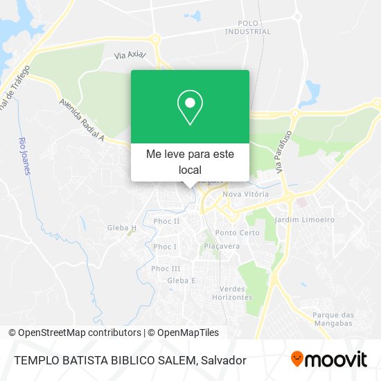 TEMPLO BATISTA BIBLICO SALEM mapa