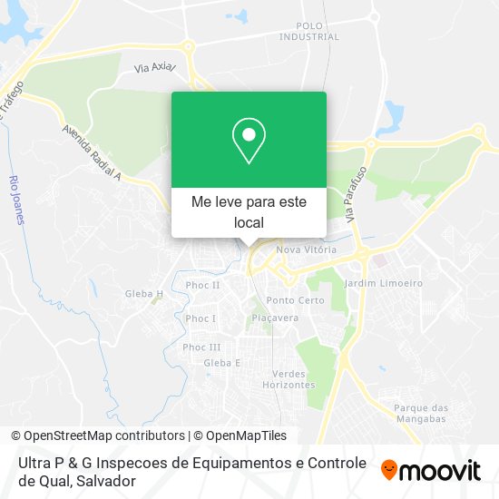 Ultra P & G Inspecoes de Equipamentos e Controle de Qual mapa