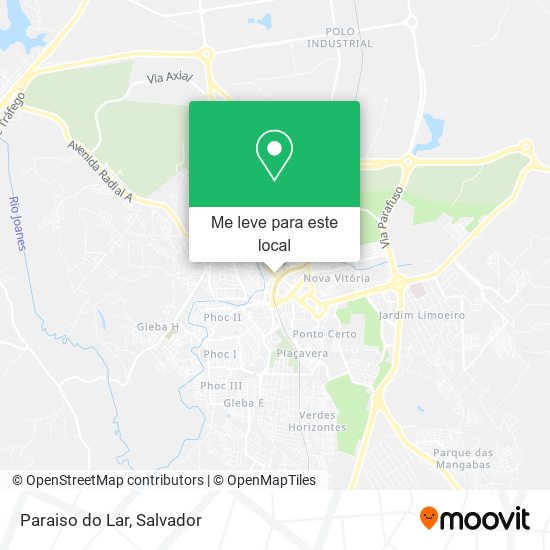 Paraiso do Lar mapa