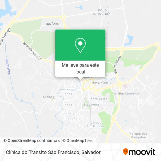 Clínica do Transito São Francisco mapa