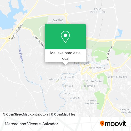 Mercadinho Vicente mapa