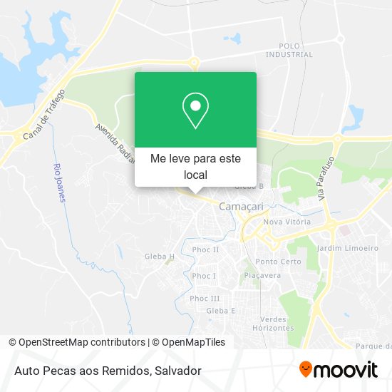 Auto Pecas aos Remidos mapa