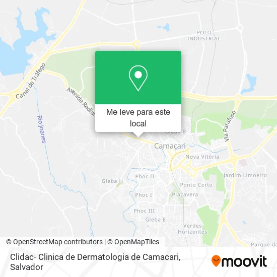 Clidac- Clinica de Dermatologia de Camacari mapa