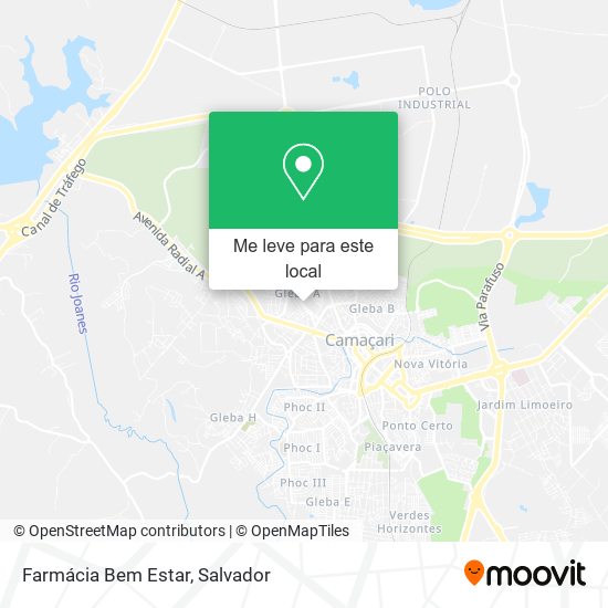 Farmácia Bem Estar mapa