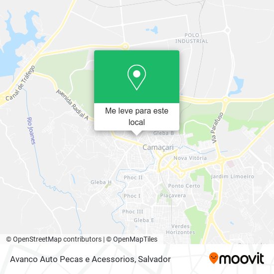 Avanco Auto Pecas e Acessorios mapa