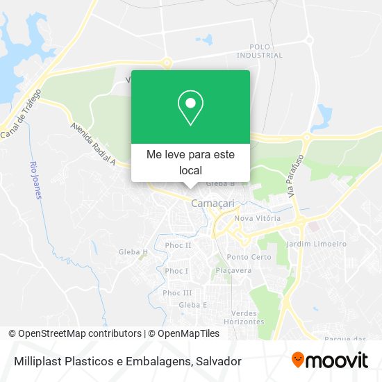 Milliplast Plasticos e Embalagens mapa