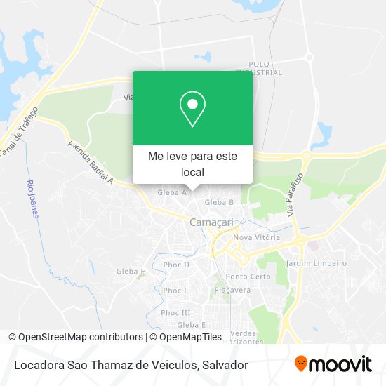 Locadora Sao Thamaz de Veiculos mapa