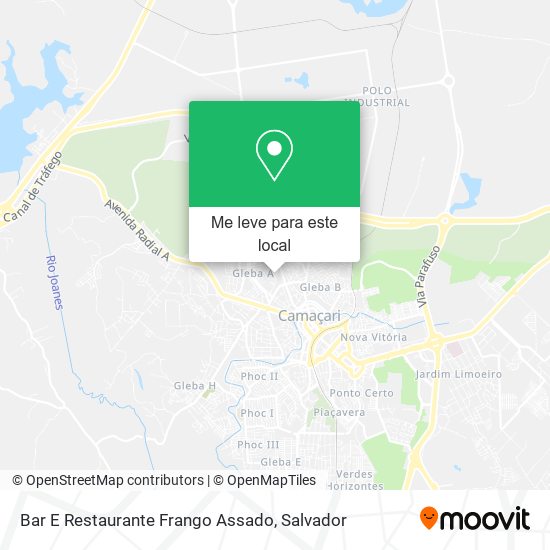 Bar E Restaurante Frango Assado mapa