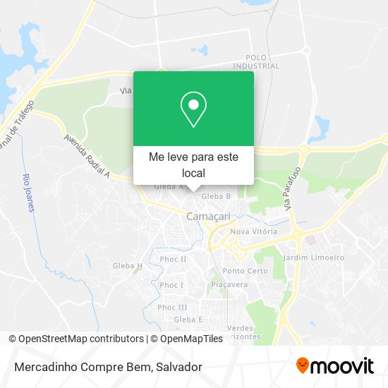 Mercadinho Compre Bem mapa