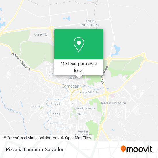 Pizzaria Lamama mapa