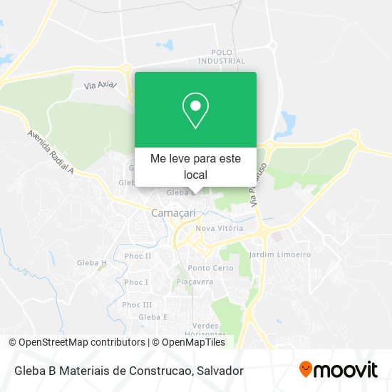 Gleba B Materiais de Construcao mapa