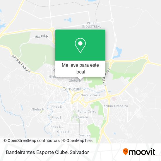 Bandeirantes Esporte Clube mapa