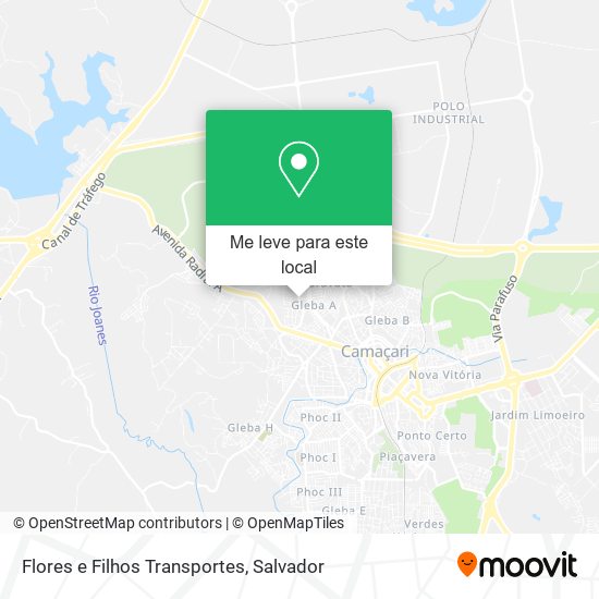 Flores e Filhos Transportes mapa
