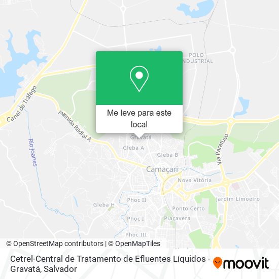 Cetrel-Central de Tratamento de Efluentes Líquidos - Gravatá mapa