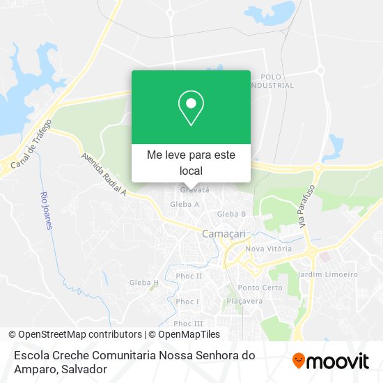 Escola Creche Comunitaria Nossa Senhora do Amparo mapa