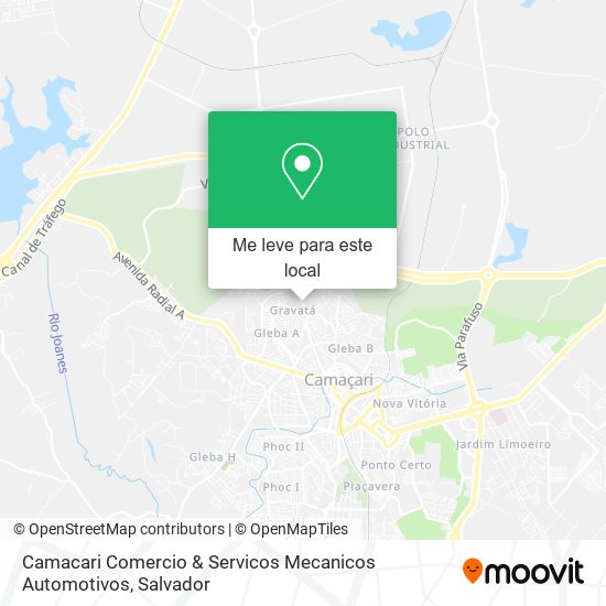 Camacari Comercio & Servicos Mecanicos Automotivos mapa