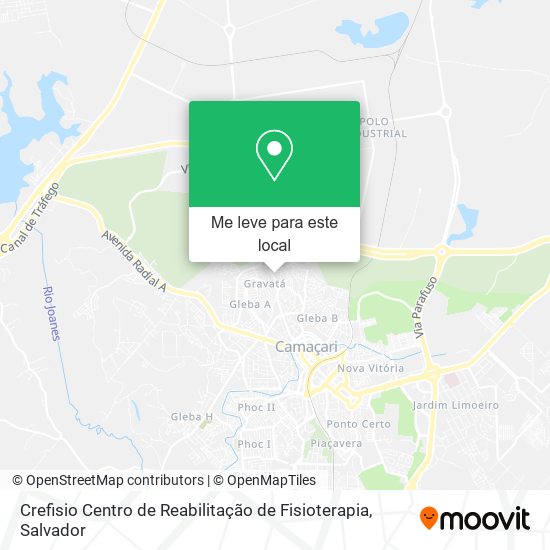 Crefisio Centro de Reabilitação de Fisioterapia mapa