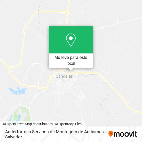 Anderformas Servicos de Montagem de Andaimes mapa