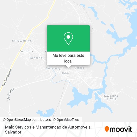 Malc Servicos e Manuntencao de Automoveis mapa