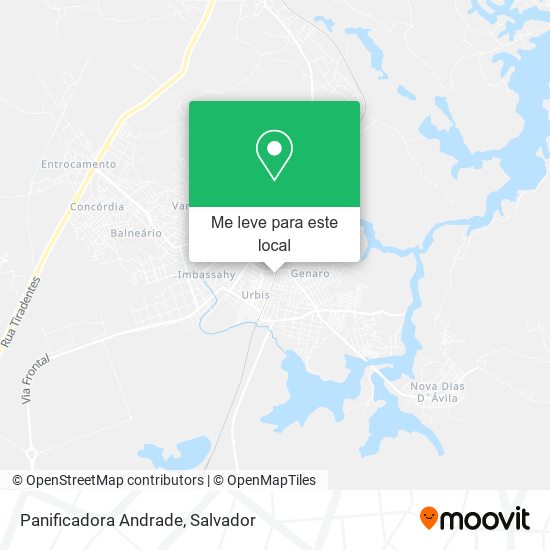 Panificadora Andrade mapa