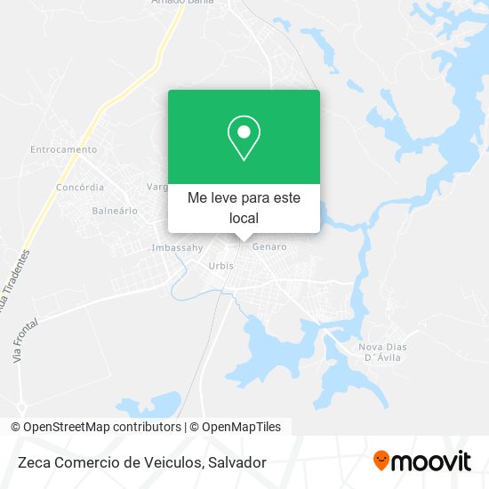 Zeca Comercio de Veiculos mapa