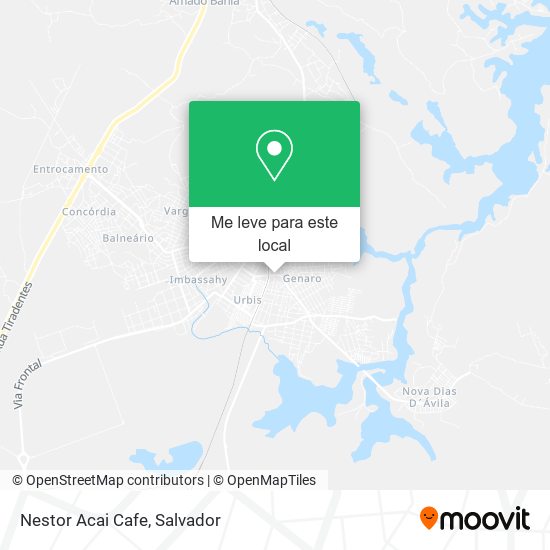 Nestor Acai Cafe mapa