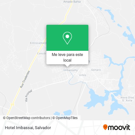 Hotel Imbassai mapa