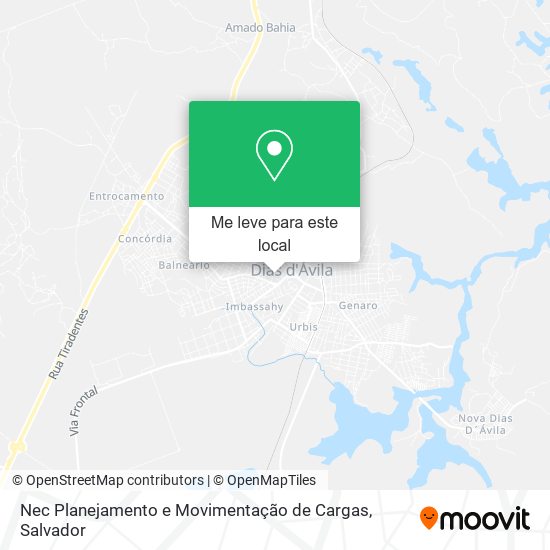 Nec Planejamento e Movimentação de Cargas mapa