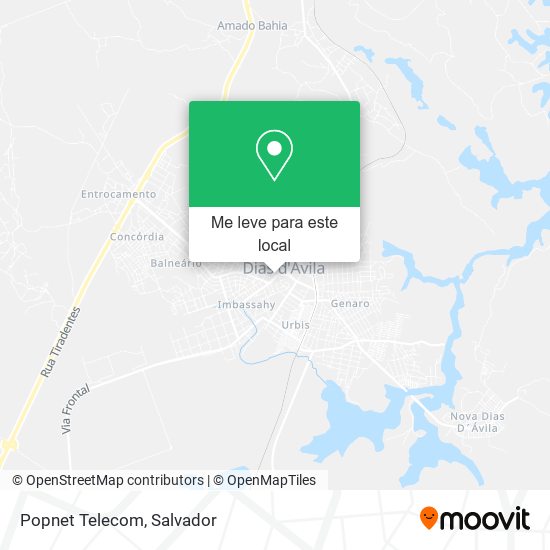 Popnet Telecom mapa