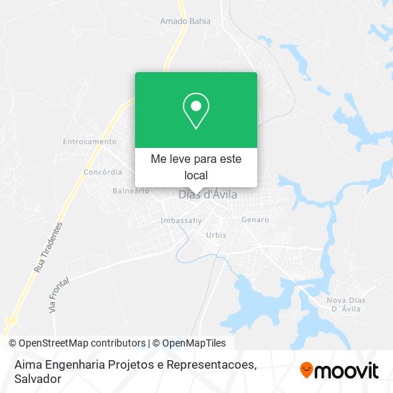 Aima Engenharia Projetos e Representacoes mapa