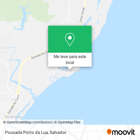 Pousada Porto da Lua mapa